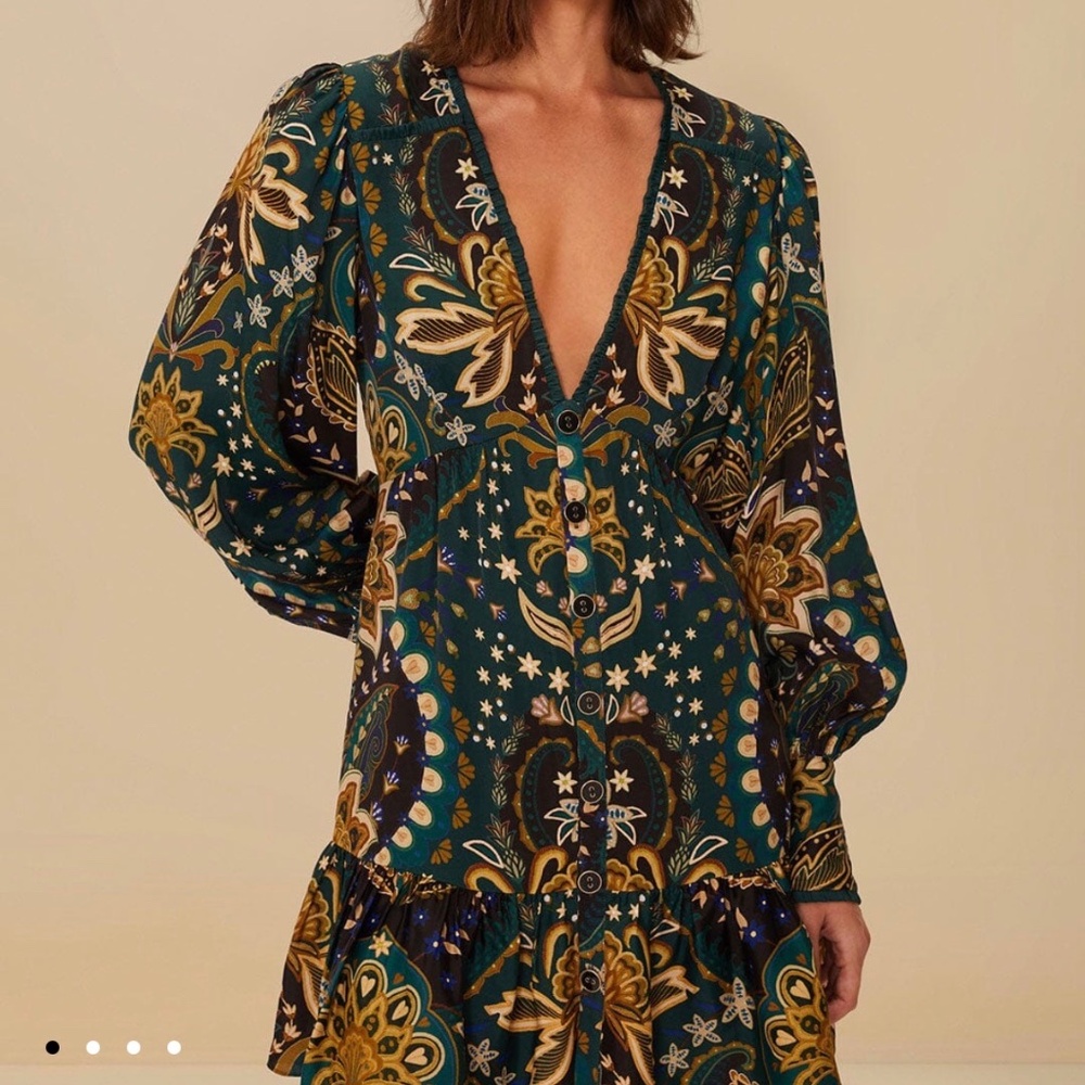 Black Jaipur Lenzing Ecovero Viscose Mini Dress